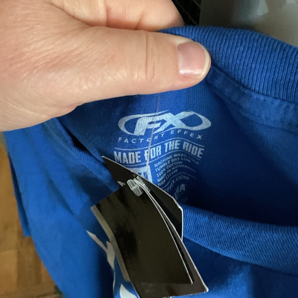 Yamaha Racing Blue Tee with White Logo - Picture 5 of 6